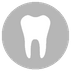 Zahnsymbol grau